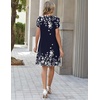 Zeagoo Summer Dresses for Women 2026 Sundress Short Petal Sleeve Dress with Pockets Floral Dresses for Casual(Floral-sf184)