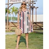Zeagoo Summer Dresses for Women 2026 Sundress Short Petal Sleeve Dress with Pockets Floral Dresses for Casual(Floral-sf189)