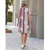 Zeagoo Summer Dresses for Women 2026 Sundress Short Petal Sleeve Dress with Pockets Floral Dresses for Casual(Floral-sf189)
