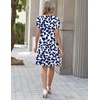 Zeagoo Summer Dresses for Women 2026 Sundress Short Petal Sleeve Dress with Pockets Floral Dresses for Casual(Floral-zw522)