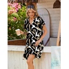 Zeagoo Summer Dresses for Women Shift Dress Casual Mini Vacation Sundress(Abstract Brush)