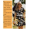 Zeagoo Summer Dresses for Women Shift Dress Casual Mini Vacation Sundress(Abstract Brush)