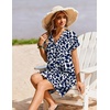 Zeagoo Summer Dresses for Women Shift Dress Casual Mini Vacation Sundress(A-navy Floral)