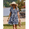 Zeagoo Summer Dresses for Women Shift Dress Casual Mini Vacation Sundress(A-navy Floral)