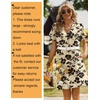 Zeagoo Summer Dresses for Women Shift Dress Casual Mini Vacation Sundress(Beige Floral)