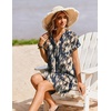 Zeagoo Summer Dresses for Women Shift Dress Casual Mini Vacation Sundress(Blue Tie Dye)
