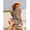 Zeagoo Summer Dresses for Women Shift Dress Casual Mini Vacation Sundress(Brown Leopard)