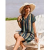 Zeagoo Summer Dresses for Women Shift Dress Casual Mini Vacation Sundress(Khaki Tie Dye)