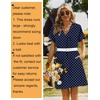 Zeagoo Summer Dresses for Women Shift Dress Casual Mini Vacation Sundress(Navy Dot)