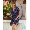 Zeagoo Summer Dresses for Women Shift Dress Casual Mini Vacation Sundress(Navy Sf180)