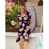 Zeagoo Summer Dresses for Women Shift Dress Casual Mini Vacation Sundress(Navy Sf294)