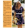 Zeagoo Summer Dresses for Women Shift Dress Casual Mini Vacation Sundress(Purple Floral)