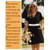 Zeagoo Summer Dresses for Women Shift Dress Casual Mini Vacation Sundress(Solid Navy)