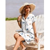 Zeagoo Summer Dresses for Women Shift Dress Casual Mini Vacation Sundress(White Floral)