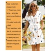 Zeagoo Summer Dresses for Women Shift Dress Casual Mini Vacation Sundress(White Floral)