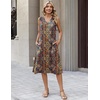 Zeagoo Sundresses Dresses for Women 2026 Summer Sleeveless V Neck Casual Midi Tank Beach Vacation Dresses with Pockets(01-mz721)