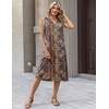 Zeagoo Sundresses Dresses for Women 2026 Summer Sleeveless V Neck Casual Midi Tank Beach Vacation Dresses with Pockets(01-mz721)