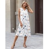 Zeagoo Sundresses Dresses for Women 2026 Summer Sleeveless V Neck Casual Midi Tank Beach Vacation Dresses with Pockets(Bf290)