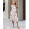 Zeagoo Sundresses Dresses for Women 2026 Summer Sleeveless V Neck Casual Midi Tank Beach Vacation Dresses with Pockets(Bf310)