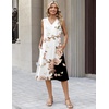 Zeagoo Sundresses Dresses for Women 2026 Summer Sleeveless V Neck Casual Midi Tank Beach Vacation Dresses with Pockets(Bf348)