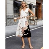 Zeagoo Sundresses Dresses for Women 2026 Summer Sleeveless V Neck Casual Midi Tank Beach Vacation Dresses with Pockets(Bf348)