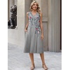 Zeagoo Sundresses Dresses for Women 2026 Summer Sleeveless V Neck Casual Midi Tank Beach Vacation Dresses with Pockets(Hf42)