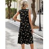 Zeagoo Sundresses Dresses for Women 2026 Summer Sleeveless V Neck Casual Midi Tank Beach Vacation Dresses with Pockets(Jh601)