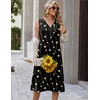 Zeagoo Sundresses Dresses for Women 2026 Summer Sleeveless V Neck Casual Midi Tank Beach Vacation Dresses with Pockets(Jh601)
