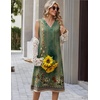 Zeagoo Sundresses Dresses for Women 2026 Summer Sleeveless V Neck Casual Midi Tank Beach Vacation Dresses with Pockets(Mz840)
