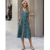 Zeagoo Sundresses Dresses for Women 2026 Summer Sleeveless V Neck Casual Midi Tank Beach Vacation Dresses with Pockets(Mz911)