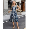 Zeagoo Sundresses Dresses for Women 2026 Summer Sleeveless V Neck Casual Midi Tank Beach Vacation Dresses with Pockets(Mz924)