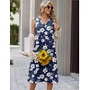 Zeagoo Sundresses Dresses for Women 2026 Summer Sleeveless V Neck Casual Midi Tank Beach Vacation Dresses with Pockets(Sf157)