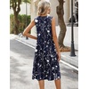 Zeagoo Sundresses Dresses for Women 2026 Summer Sleeveless V Neck Casual Midi Tank Beach Vacation Dresses with Pockets(Sf180)