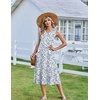 Zeagoo Sundresses Dresses for Women 2026 Summer Sleeveless V Neck Casual Midi Tank Beach Vacation Dresses with Pockets(Sp125)