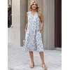Zeagoo Sundresses Dresses for Women 2026 Summer Sleeveless V Neck Casual Midi Tank Beach Vacation Dresses with Pockets(Sp125)