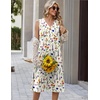 Zeagoo Sundresses Dresses for Women 2026 Summer Sleeveless V Neck Casual Midi Tank Beach Vacation Dresses with Pockets(Wf109)