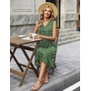 Zeagoo Sundresses Dresses for Women 2026 Summer Sleeveless V Neck Casual Midi Tank Beach Vacation Dresses with Pockets(Xh527)