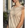 Zeagoo Tank Top for Women 2026 Loose Fit Casual Knit Fall Sweaters(Beige)