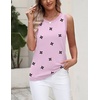 Zeagoo Tank Top for Women 2026 Loose Fit Casual Knit Fall Sweaters(Flower Pink)