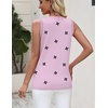 Zeagoo Tank Top for Women 2026 Loose Fit Casual Knit Fall Sweaters(Flower Pink)