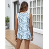 Zeagoo Tank Top for Women Summer Loose Fit Casual Flowy Sleeveless Tops Trendy Scoop Neck Basic Shirts Tee 2026(Cx329-blue Color Blocks)