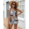 Zeagoo Tank Top for Women Summer Loose Fit Casual Flowy Sleeveless Tops Trendy Scoop Neck Basic Shirts Tee 2026(Jh609-color Block Brown)