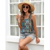 Zeagoo Tank Top for Women Summer Loose Fit Casual Flowy Sleeveless Tops Trendy Scoop Neck Basic Shirts Tee 2026(Mz779-blue Bohemian)