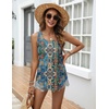 Zeagoo Tank Top for Women Summer Loose Fit Casual Flowy Sleeveless Tops Trendy Scoop Neck Basic Shirts Tee 2026(Mz779-blue Bohemian)