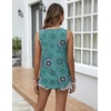 Zeagoo Tank Top for Women Summer Loose Fit Casual Flowy Sleeveless Tops Trendy Scoop Neck Basic Shirts Tee 2026(Mz858-green Bohemian)