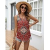 Zeagoo Tank Top for Women Summer Loose Fit Casual Flowy Sleeveless Tops Trendy Scoop Neck Basic Shirts Tee 2026(Mz870-red Bohemian)