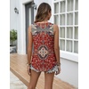 Zeagoo Tank Top for Women Summer Loose Fit Casual Flowy Sleeveless Tops Trendy Scoop Neck Basic Shirts Tee 2026(Mz870-red Bohemian)