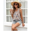 Zeagoo Tank Top for Women Summer Loose Fit Casual Flowy Sleeveless Tops Trendy Scoop Neck Basic Shirts Tee 2026(Sf170-floral Khaki)