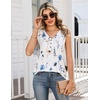 Zeagoo Tank Tops for Women 2026 Summer Top Henley Shirts Dressy Casual Loose Fit V-Neck Button Down Sleeveless Tshirt Blouse(Bf290)