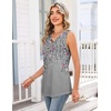 Zeagoo Tank Tops for Women 2026 Summer Top Henley Shirts Dressy Casual Loose Fit V-Neck Button Down Sleeveless Tshirt Blouse(Hf36)